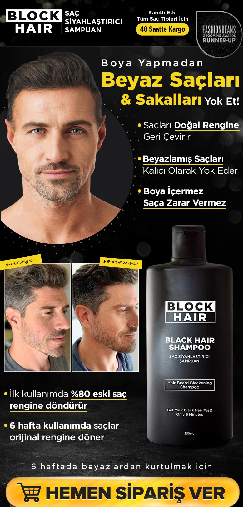 Block Hair beyaz saçlara doğal çözüm